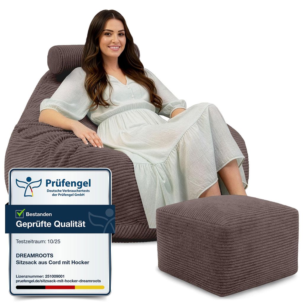 Dreamroots Bean Bag 90x90x100cm Beanbag Floor Chill Sack Immagine del prodotto 