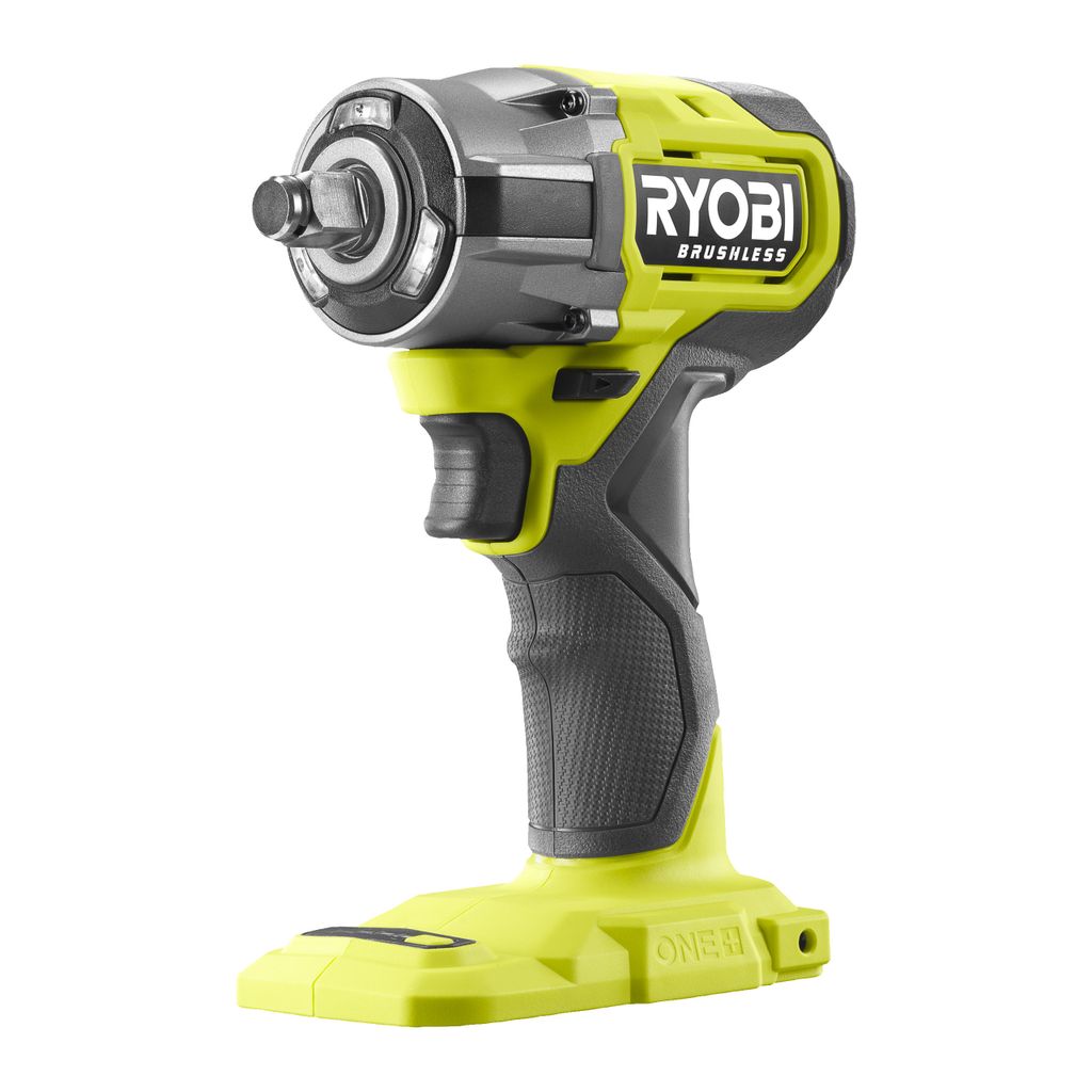 A studio shot of a Ryobi impact wrench.