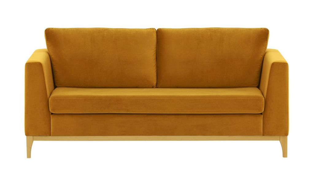SLF24 - 2,5-Sitzer-Sofa Gosena Wood - Senf - Velluto 8