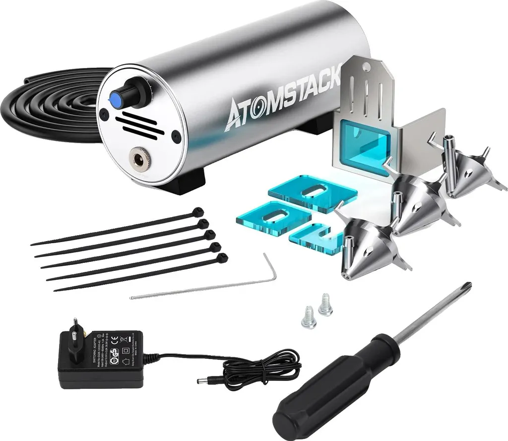 Pompe d'assistance d'air pour graveur laser avec débit 30L/min ajustable