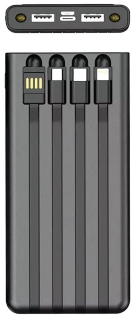 2GO 797371 Powerbank 10000 mAh Schwarz Obrázok produktu 