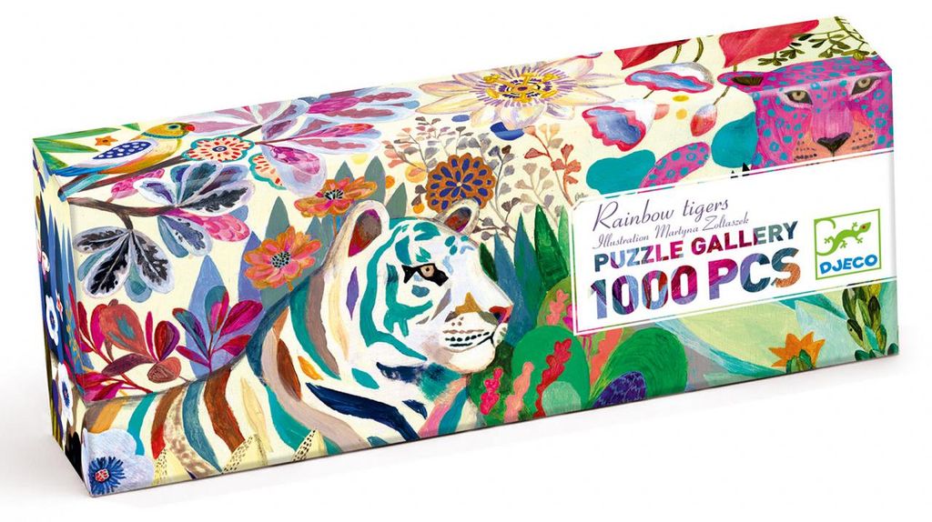 Puzzle Galleria Tigri Arcobaleno, Djeco Immagine del prodotto 