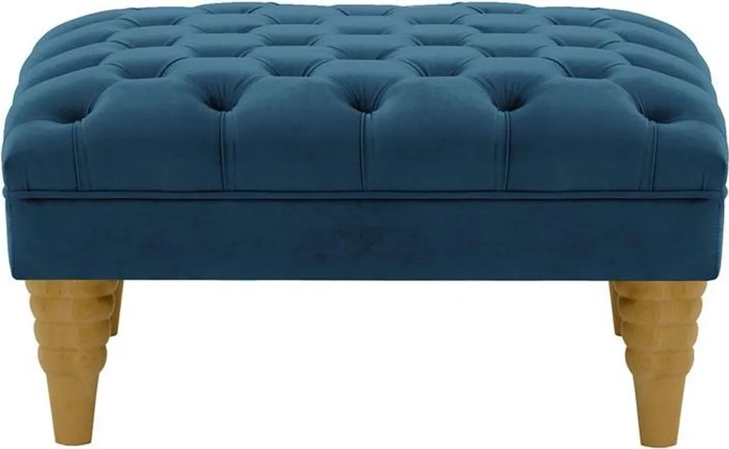 Pouf Chester Max en velours aspect chêne : luxe et confort durable