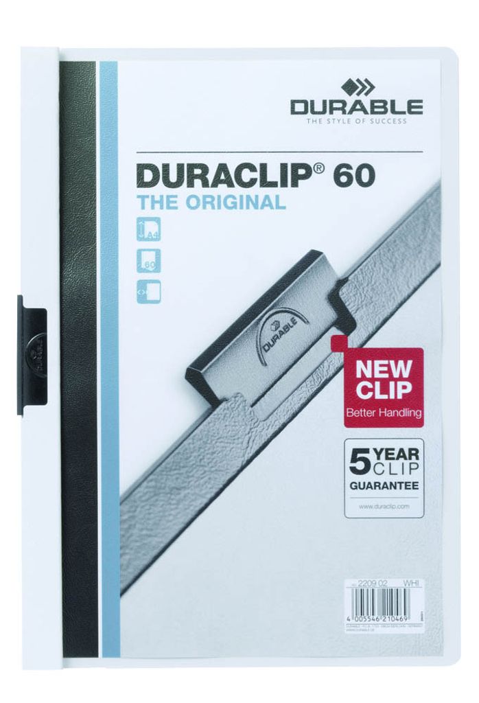 Durable 5 Klemmhefter weiß DIN A4