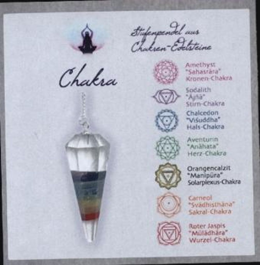 Chakra Pendel in Geschenkbox Produktbild 