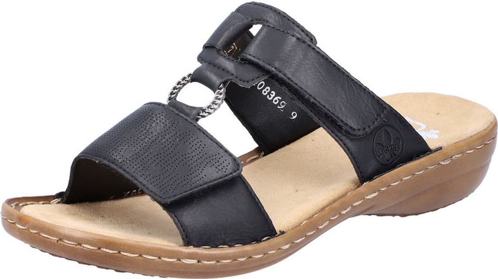 Rieker Mules - Deep black faux leather Veľkosť: 40 Normal Obrázok produktu 