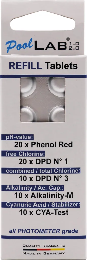 Ricarica Intelligente PoolLAB 1/2 - Set 70 Reagenti Multidose