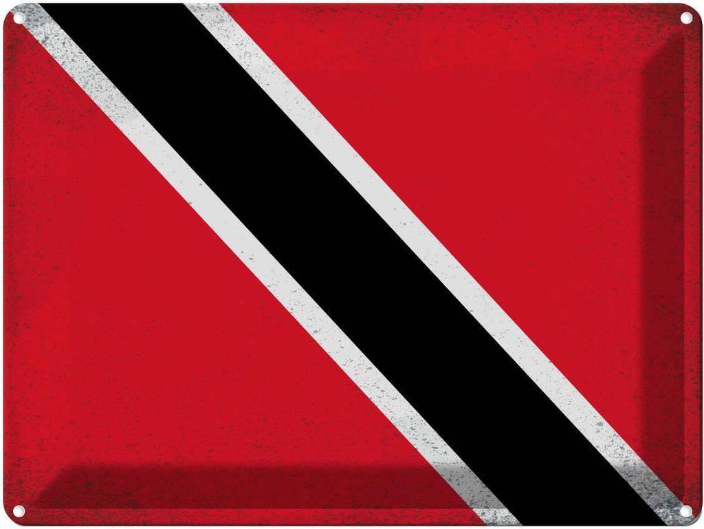 vianmo Blechschild 30x40 cm Trinidad und Tobago Flagge Fahne Wappen