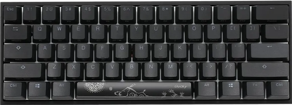 Clavier USB Ducky Mecha Mini Noir pour Setup Gaming Minimaliste Français
