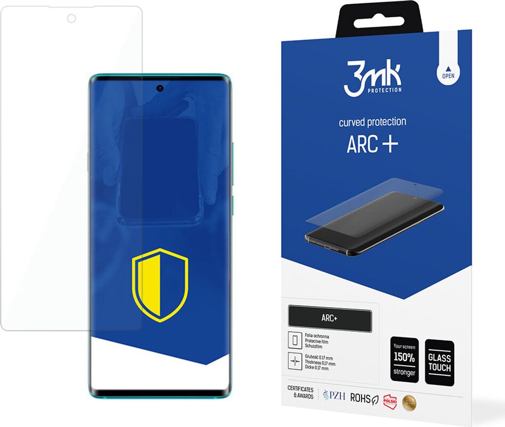 3mk Display Schutzfolie ARC+ für TCL 20 PRO 5G 0,17mm Self-Heal