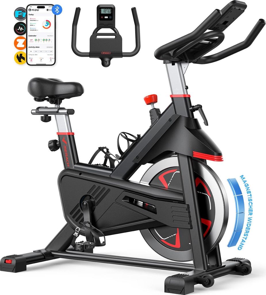 Vélo d'Appartement MERACH, 16 niveaux de Résistance Image du produit 