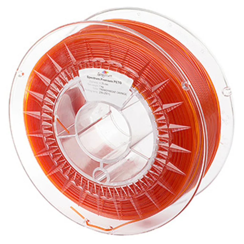 Filament 3D PETG Orange Transparent Haute Résistance Spectrum Premium 80051
