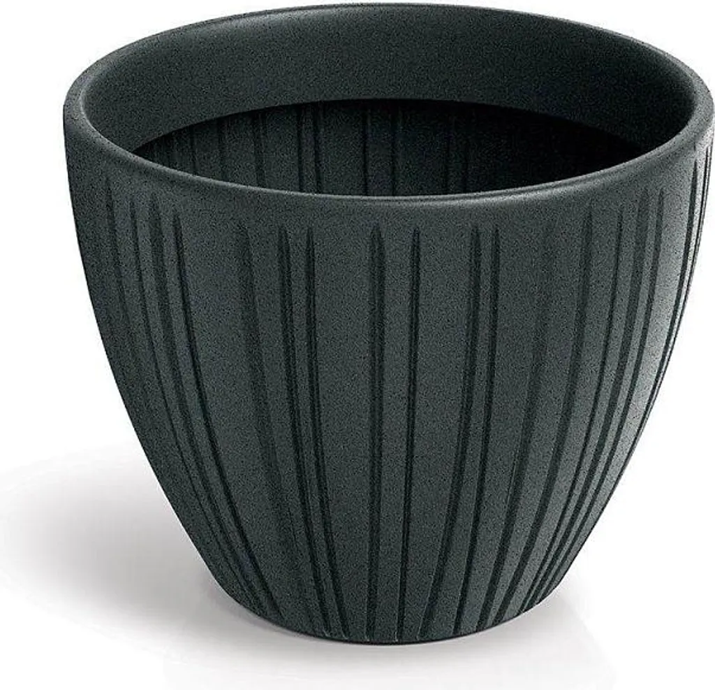 Pot de fleurs rond 48 cm FERO ROUND Plomb résistant au gel et aux UV