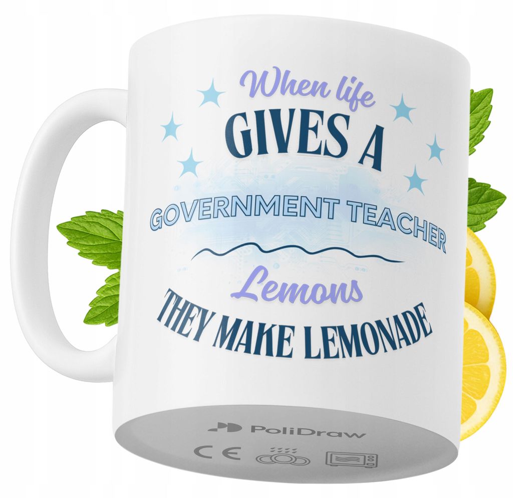 Lustige Kaffeetasse mit witzigem Textdesign für Lehrer im öffentlichen Dienst - ideal für Geburtstage, Namenstage, Feiertage und besondere Anlä...