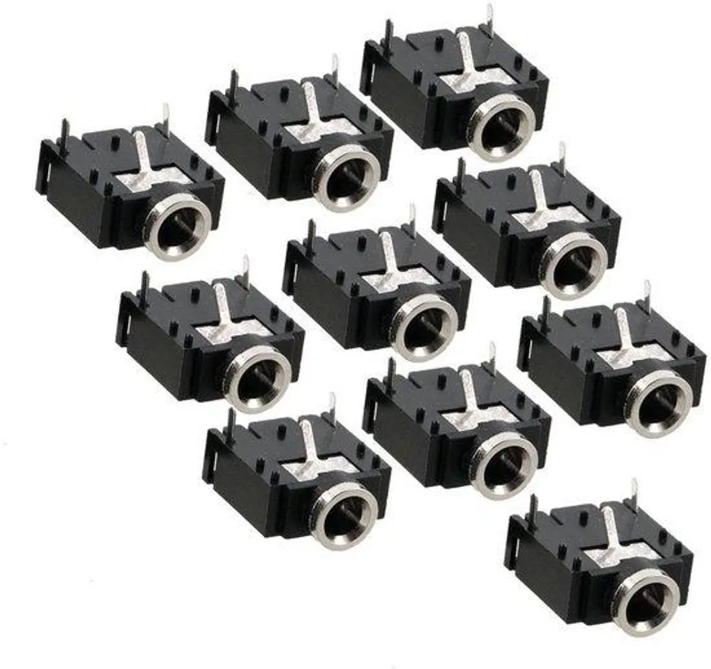 Support PCB anti-vibration pour Jack 3.5mm - Lot de 10 bornes robustes