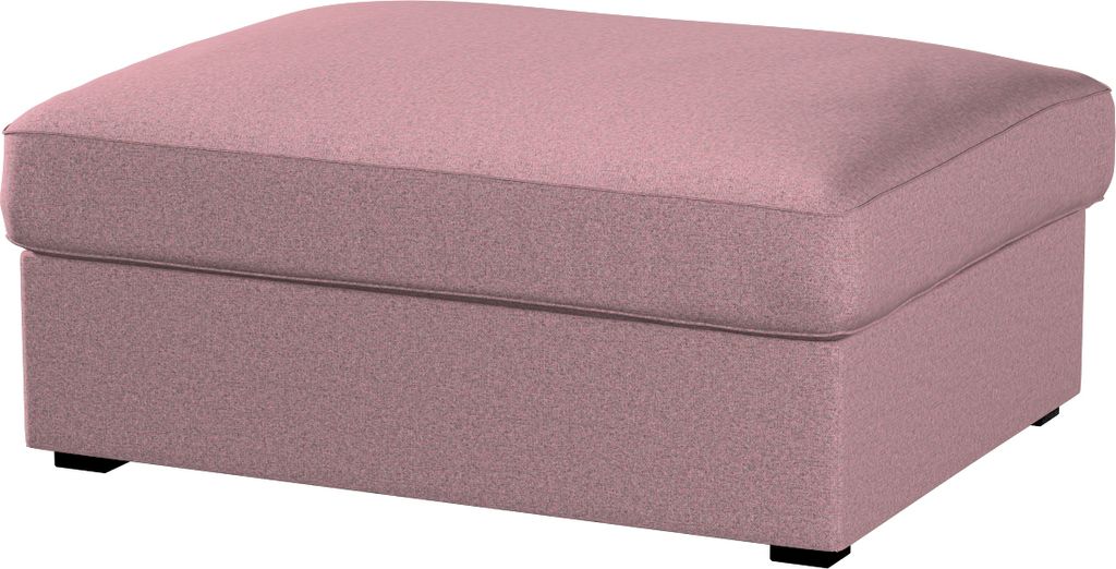 Dekoria Bezug für Kivik Hocker, schwarz--rosa, Bezug für Hocker Kivik