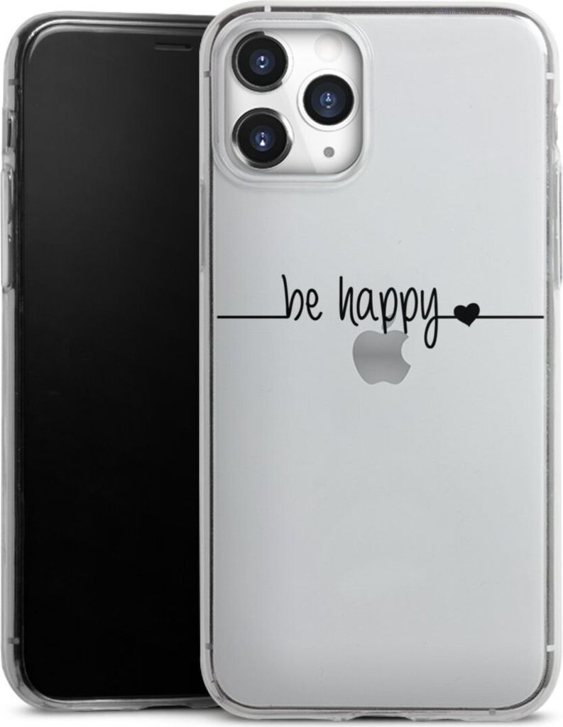 DeinDesign Slim Hülle für Apple iPhone 11 Pro Silikon Case Ultra Dünn Handyhülle Glück Statement Motiv ohne Hintergrund