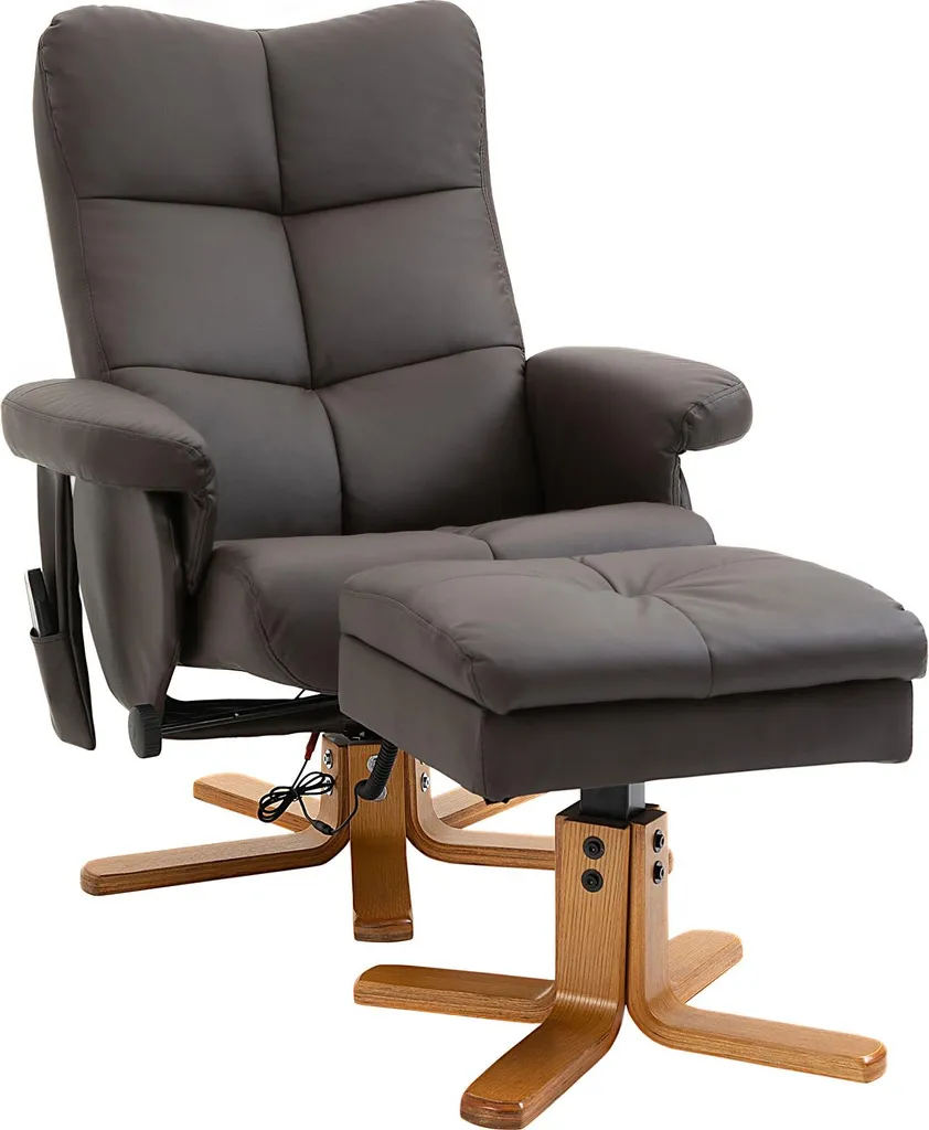 Siège de relaxation Fortuna Lai pour salon avec massage et repose-pieds