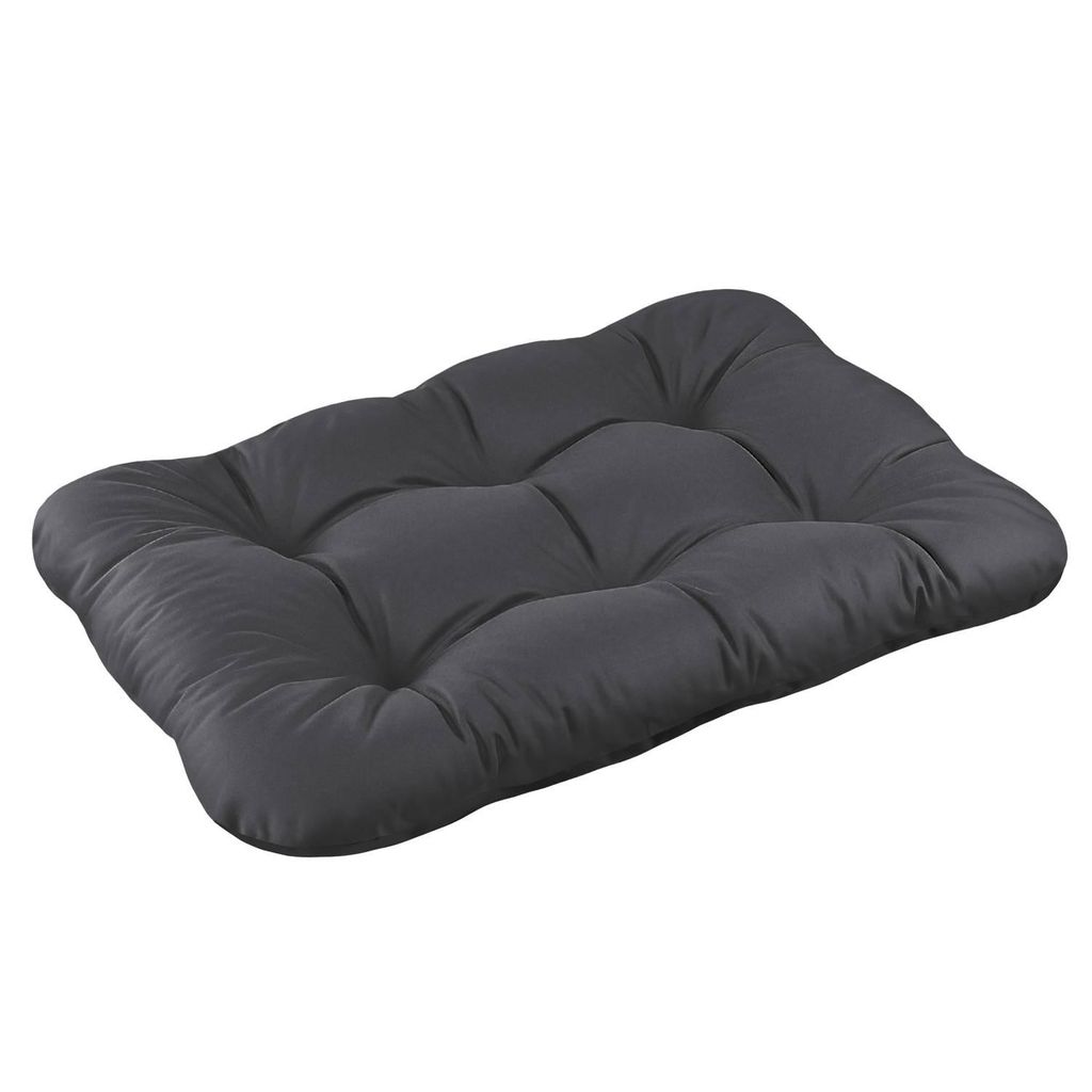 Domarex Wasserdichtes Hundebett Graphit, 70x50cm - Weiches Hundekissen Orthopädisches Haustierbett mit Rutschfestem Boden und Waschbarem Bezug
