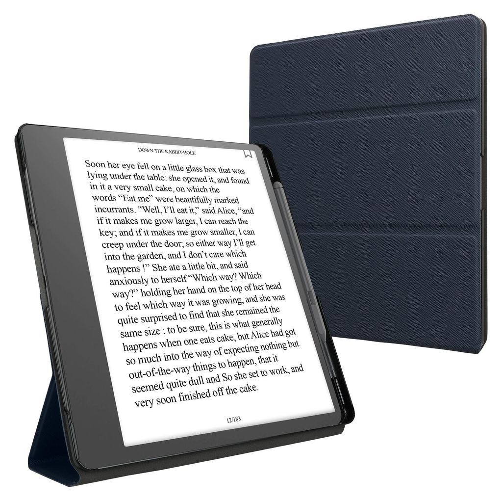 kwmobile E-Reader Schutzhülle kompatibel mit Amazon Kindle Scribe (2022/2024) Hülle - Kunstleder Case für eReader mit zweifachen Ständer und