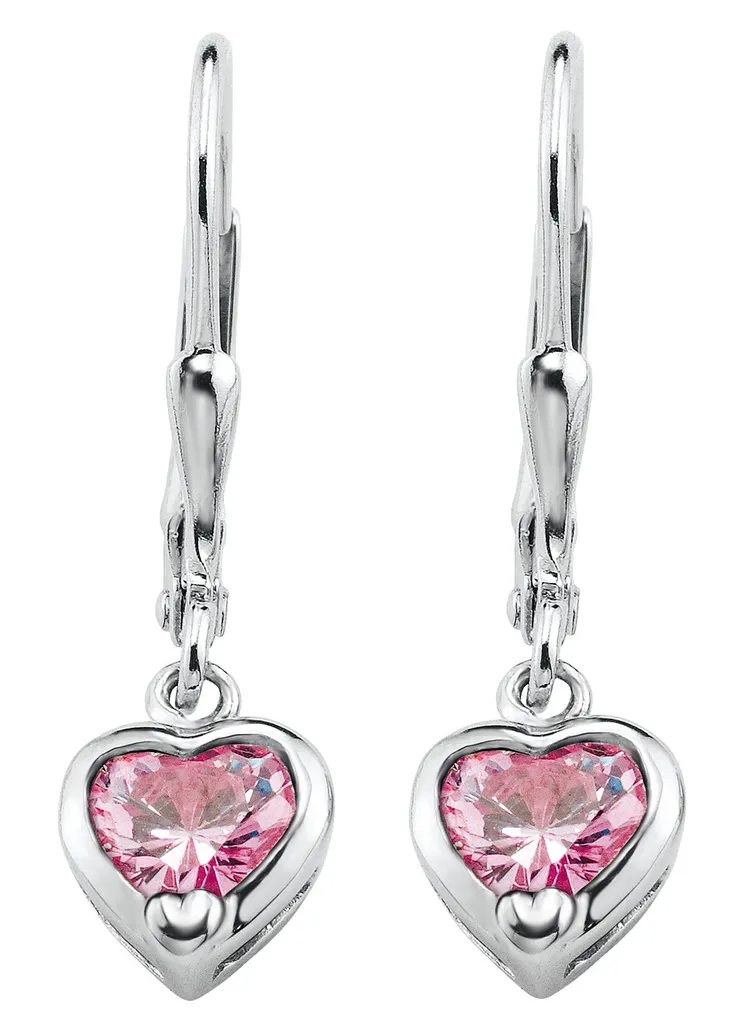 Orecchini a Cuore Princess Lillifee 9081905: Argento e Zirconi Rosa