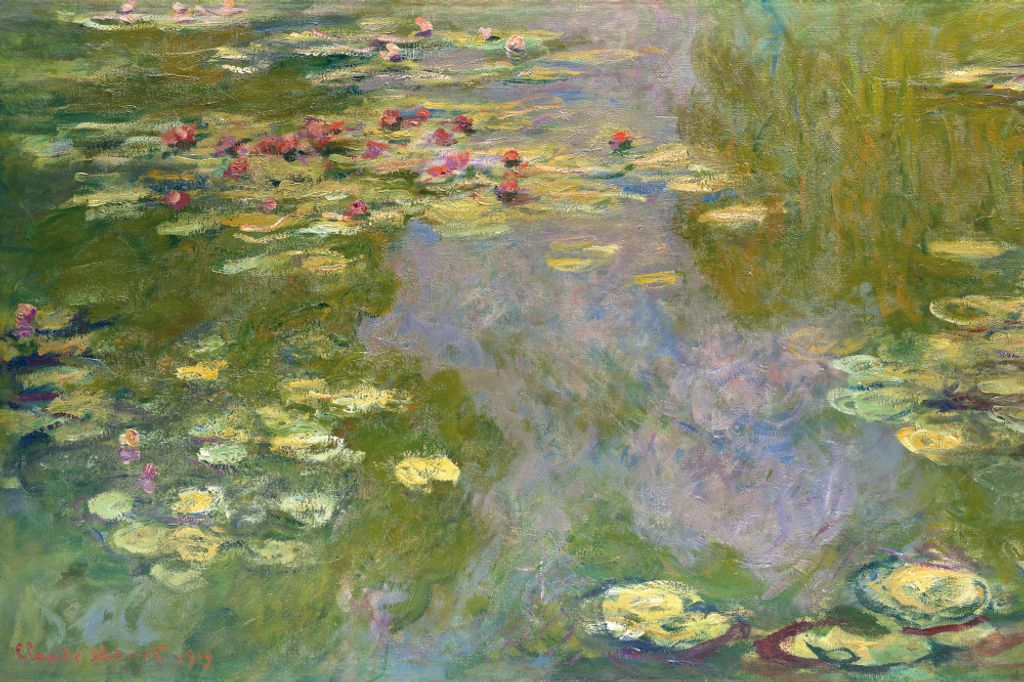 Claude Monet Kunstdruck Bild - Seerosen, 1919 (80 x 120 cm)