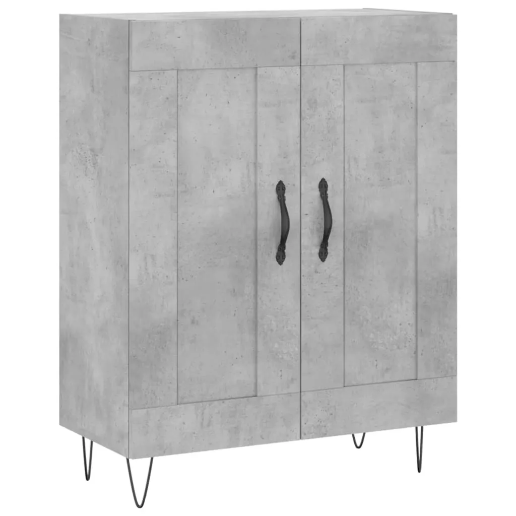 Credenza Salvaspazio Grigio Cemento 90cm | Mobile Multiuso Ingresso