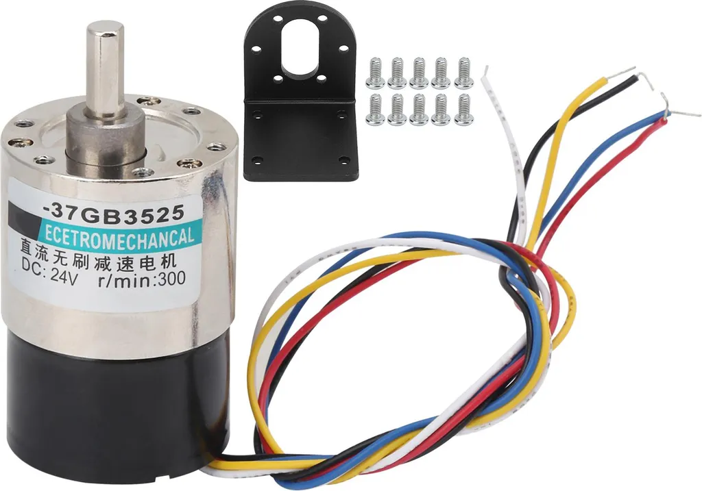 Moteur sans balais XD-37GB3525 24V CC 300 tr/min avec réducteur CW/CCW