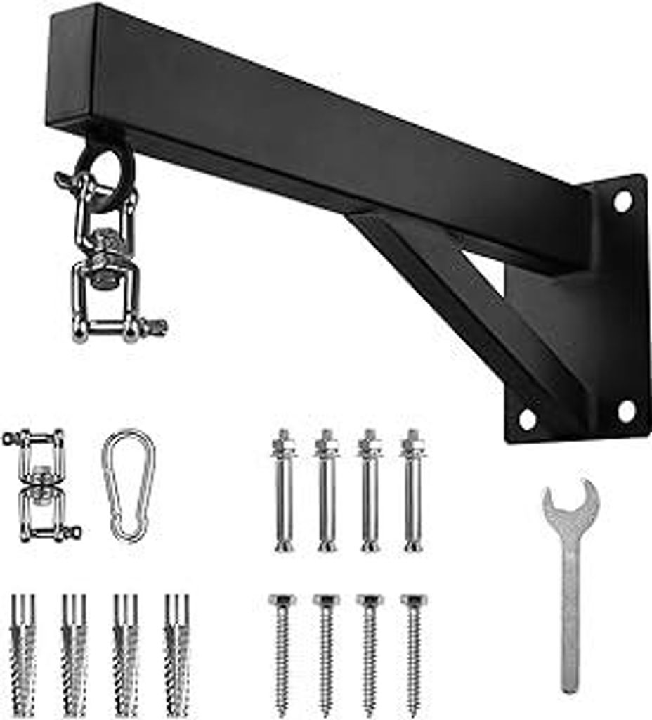 Boxsack Halterung, Wandhalterung für Boxsäcke, schwerer Aufhänger mit einer Belastbarkeit von 100 kg, geräuschlose Rotation für das Home Gym, ...