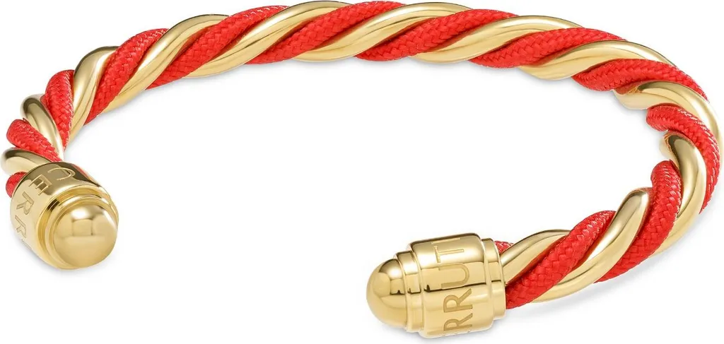 Bracelet Cerruti Iconic Giulia Doré Rose et Acier avec Logo Gravé