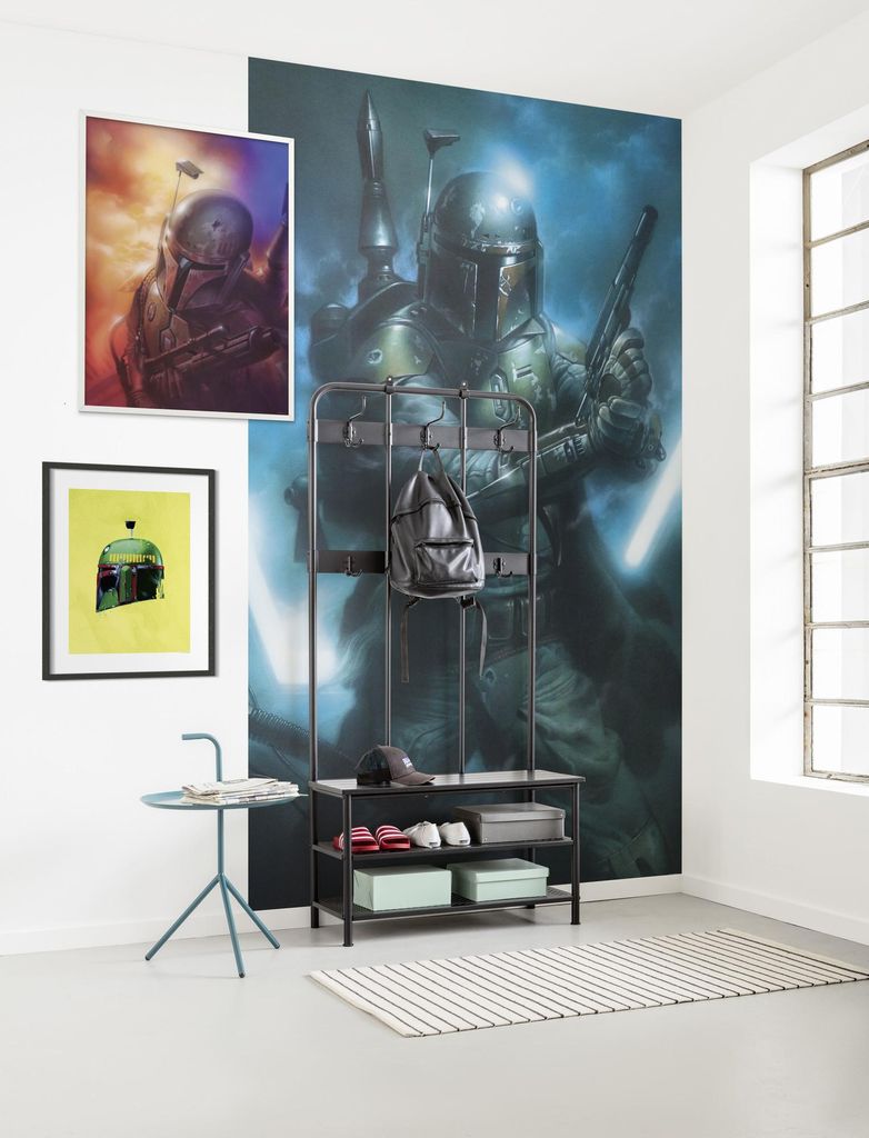 Komar Vlies Fototapete "Star Wars Classic Bounty Hunter" - Größe: 150 x 280 cm (Breite x Höhe), 3 Bahnen