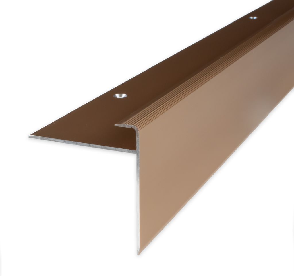 PROVISTON | Einfass- & Abschlussprofil | Aluminium | 10 x 8.5 x 2700 mm | Bronze Hell | Einschubprofil | Abschlussleiste | Bodenprofil