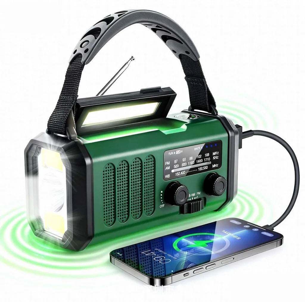 Radio d'urgence Zimilo anti coupure de courant solaire 20000mAh