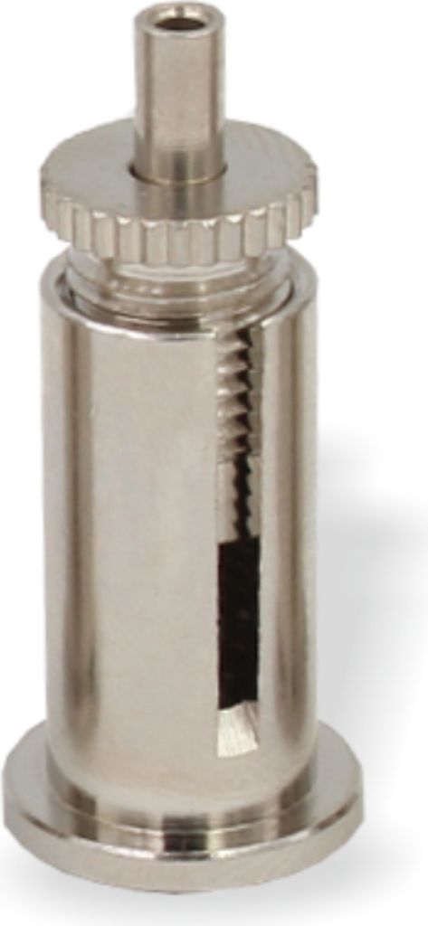 Befestigungsset, M10x1 Deckenbefestigung mit Schlitz und Drahtseilhalter / Gripper | vernickelt