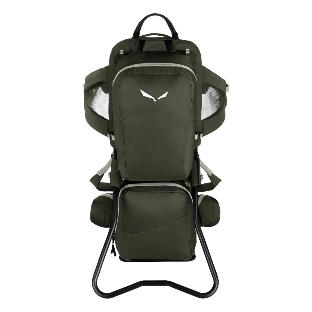 SALEWA Pòcol Porte-Enfant Ergonomique Dark Olive - Système Dorsal Pro