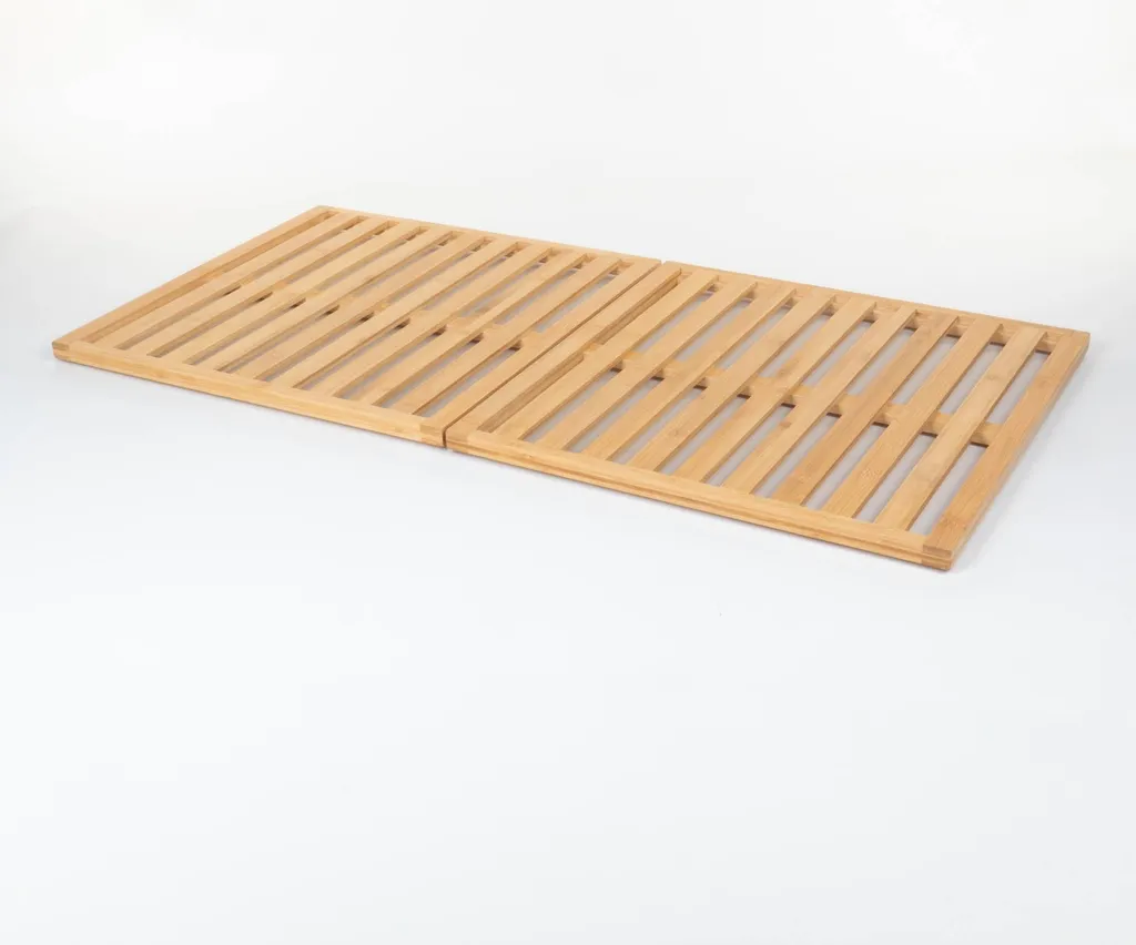 Caillebotis de salle de bain bambou 100x50 - Série AVELA naturel