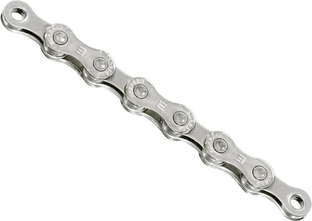 SunRace Kette CN10E, 10-fach, 138 Glieder, E-25 Kettenschloss, 1/2x11/128, silber