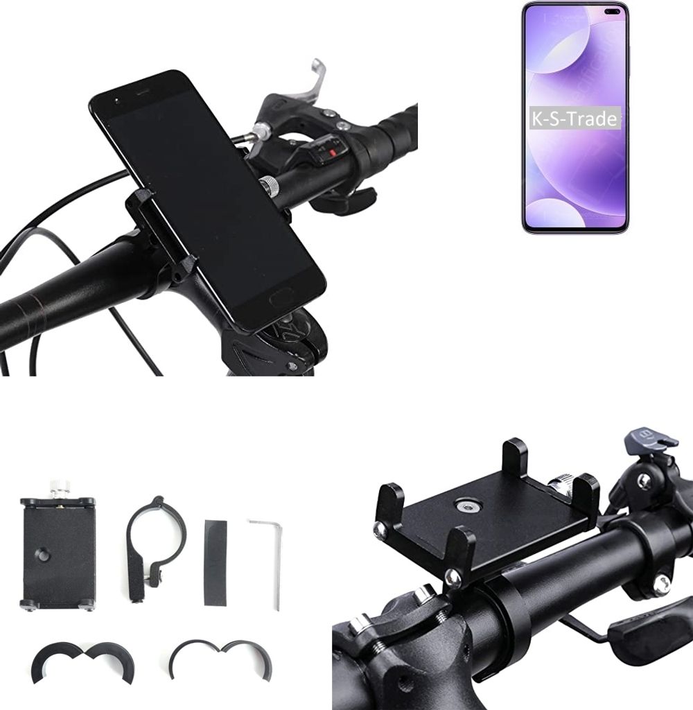 K-S-Trade Handyhalterung für das Fahrrad kompatibel mit Xiaomi Redmi K30 4G Halter Lenkstange Fahrradhalterung Motorrad Bike Mount Befestigung