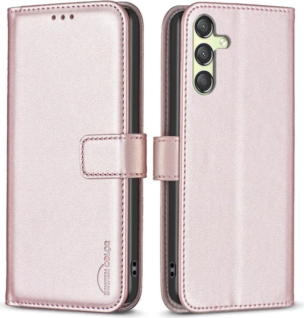 Samsung Galaxy A25 Hülle - BINFEN Klapphülle - Roségold