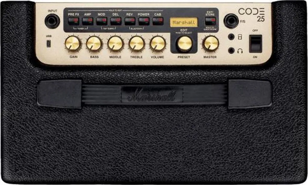 Marshall Code 25 Ampli Connecté Bluetooth avec Câble Guitare Offert