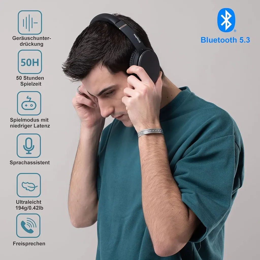 Cuffie Over-Ear ANC Next-Gen: Bluetooth 5.3 e Fast Charge 50H - 4