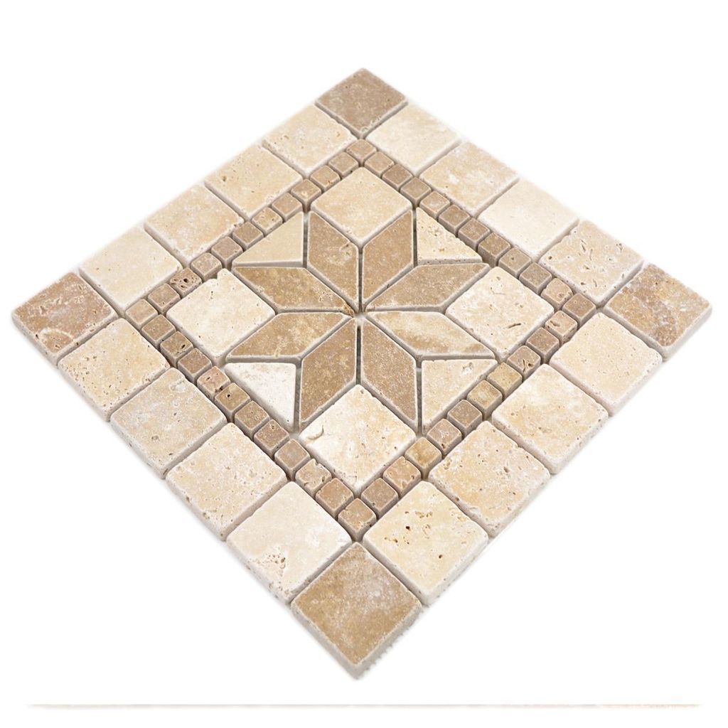 Muster Von Naturstein Mosaikfliesen Firestone Rot M Produktbild-Vorschau 4