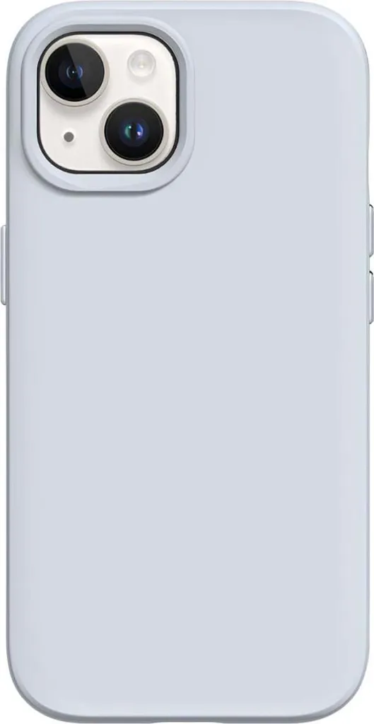 Coque silicone souple iPhone 15 Plus RhinoShield Soft Case gris mat