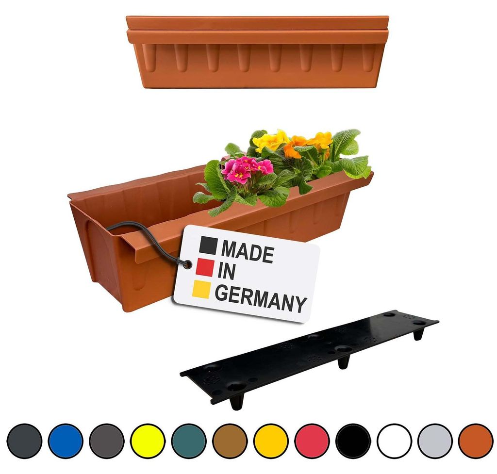 BURI 2 Euro-Paletten Blumenkästen-Einsätze inkl. Produktbild 