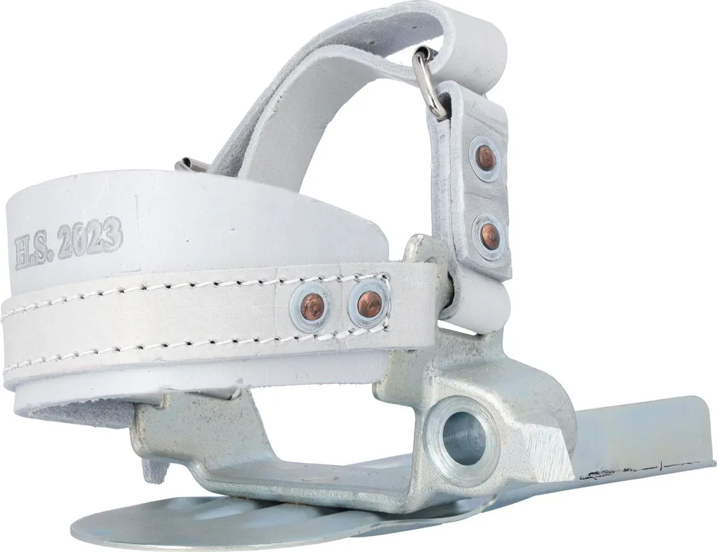 Aide à la montée de mât professionnelle en acier avec sangles cuir