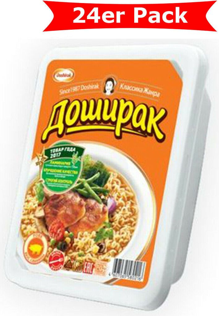 Doschirak instant Nudeln mit Schweinefleisch Geschmack 24er Produktbild 