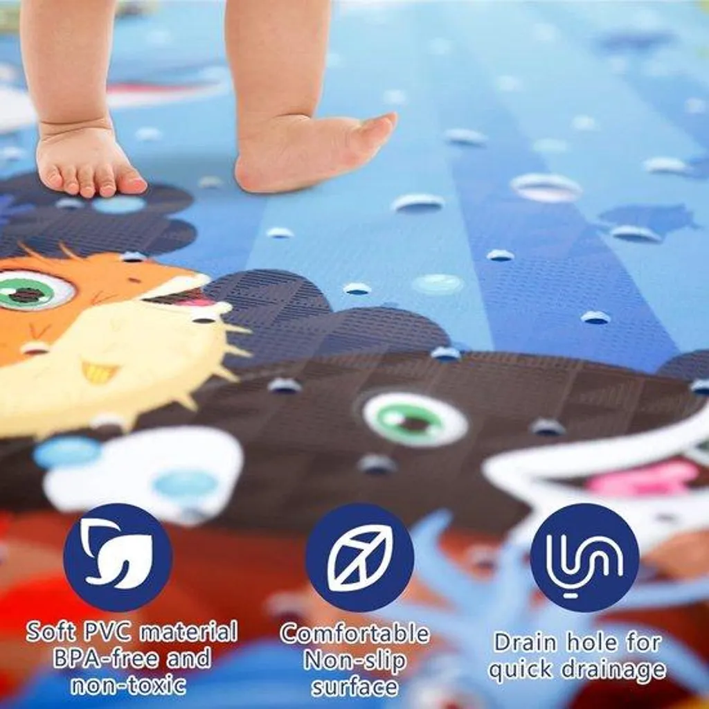 Tapis douche sans BPA antidérapant 53x53 cm PVC lavable haute qualité