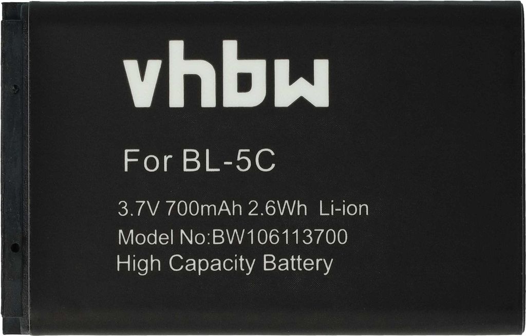 vhbw Akku kompatibel mit Geemarc CL8400, CL8300, CL8200 Handy Smartphone Telefon (700 mAh, 3,7 V, Li-Ion)