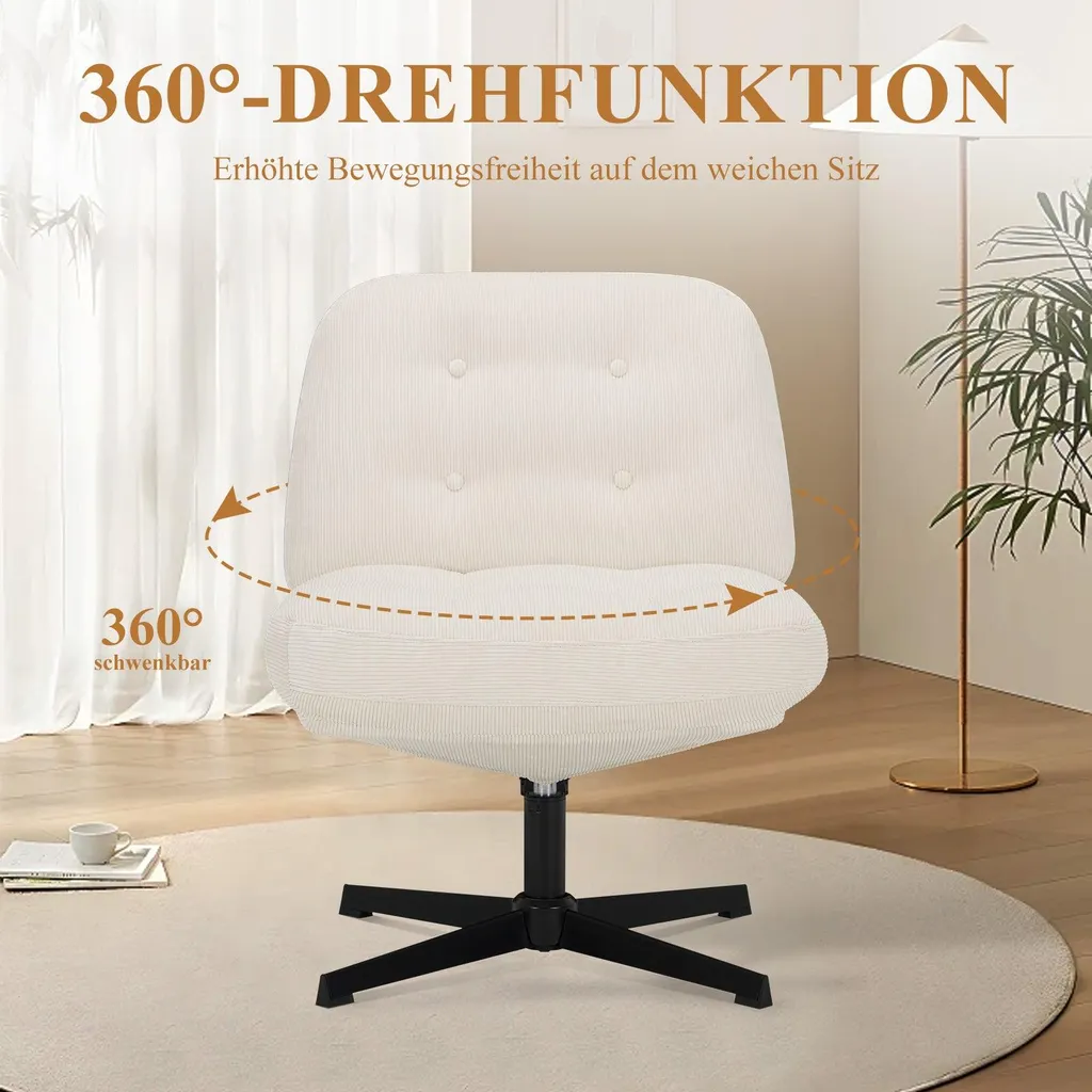 Chaise de bureau assise large mémoire de forme confort optimal blanc - 7