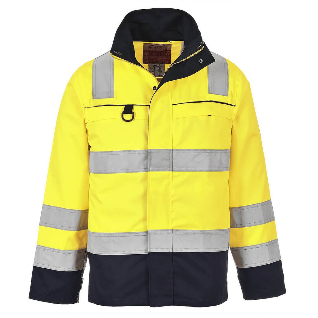 Portwest FR61 Multinorm-Warnschutz-Jacke Yellow/Navy Gr. XXXL